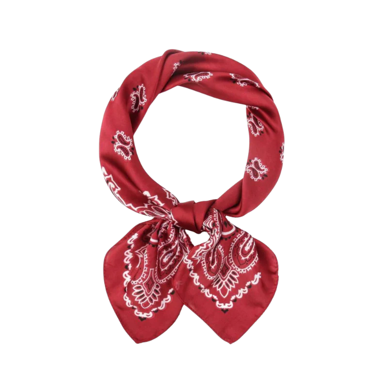 Satin Scarf-Red