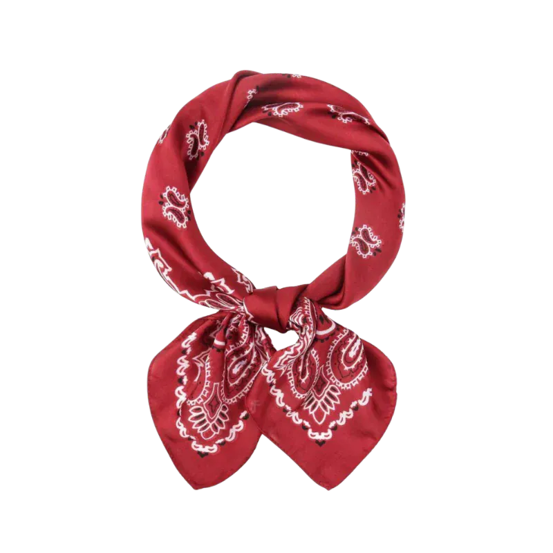 Satin Scarf-Red