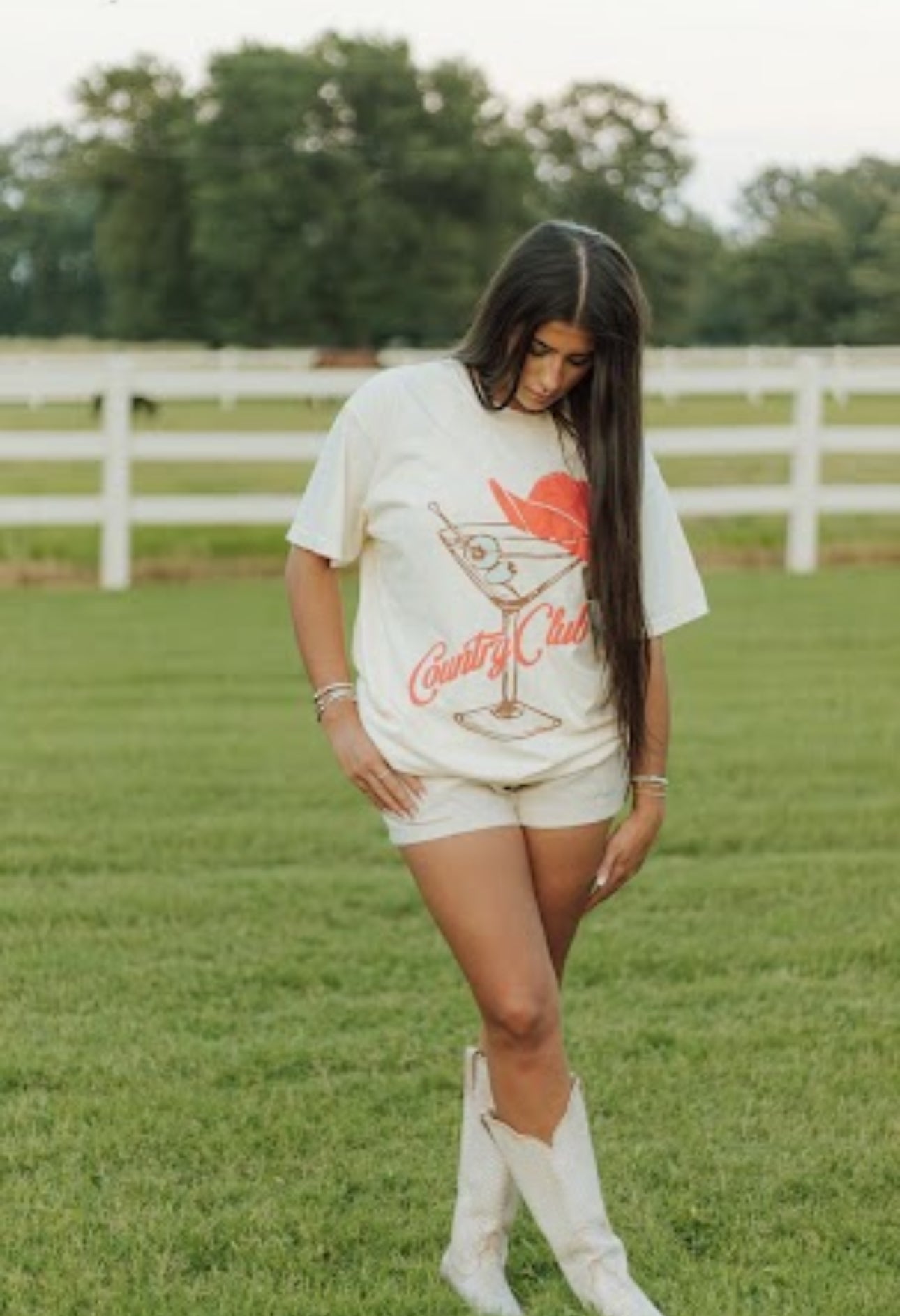 Cowboy Country Club Martini Tee
