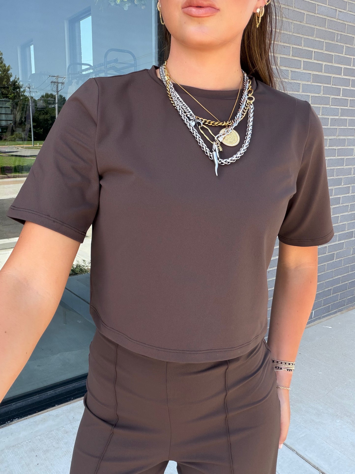 Espresso Boxy Tee
