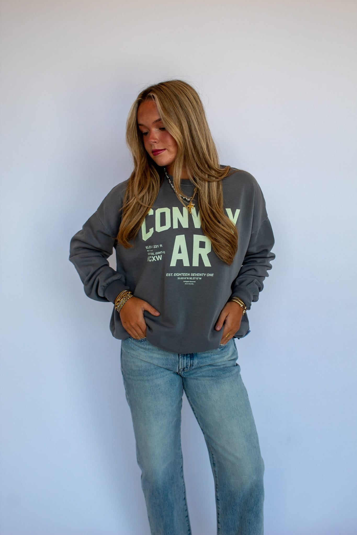 Conway Grey Crewneck