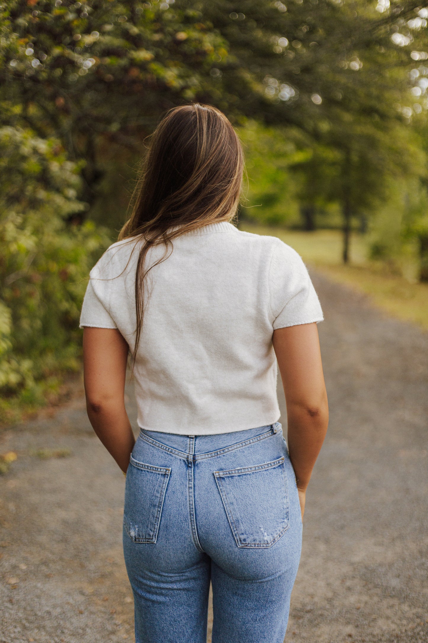 Short Sleeve Cropped Sweater