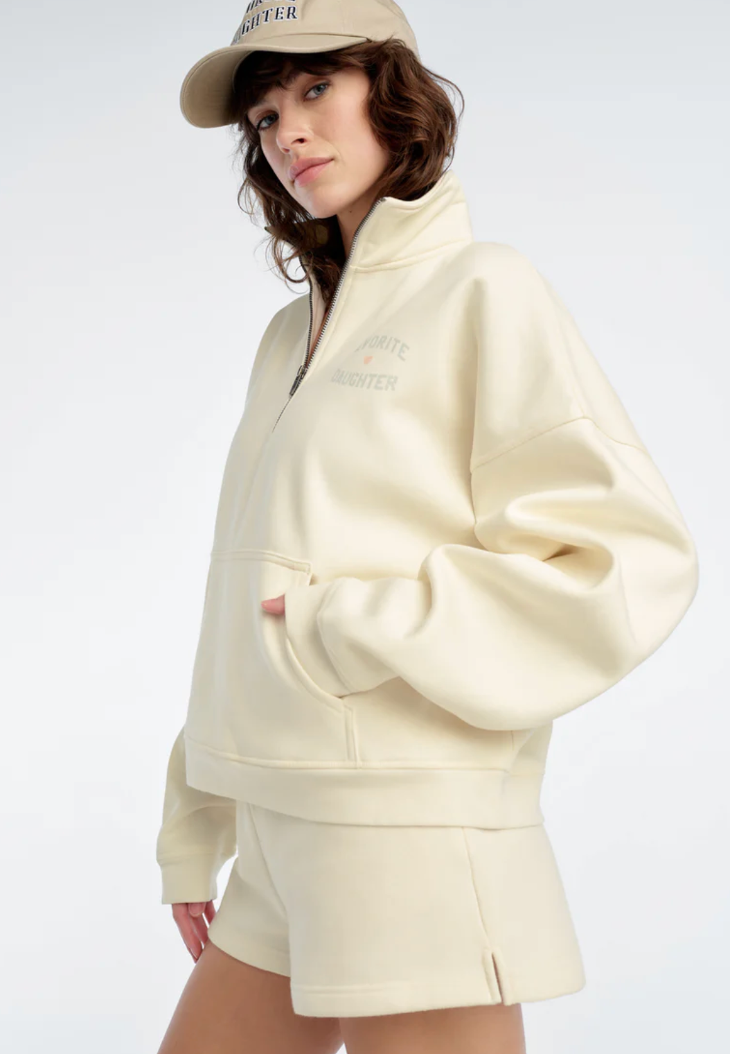 Favorite Daughter Half Zip Sweatshirt