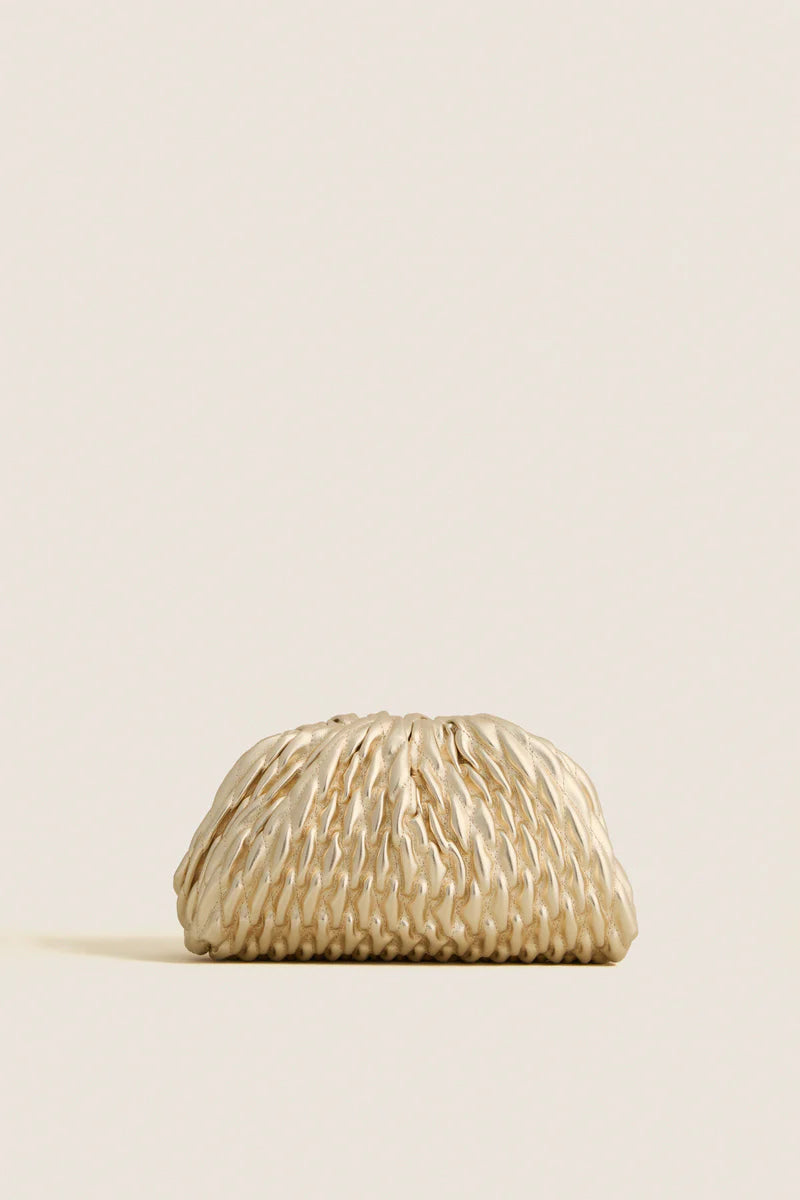 Gold Metallic Clutch