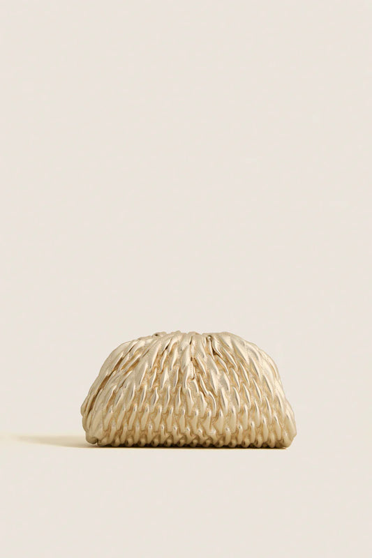 Gold Metallic Clutch