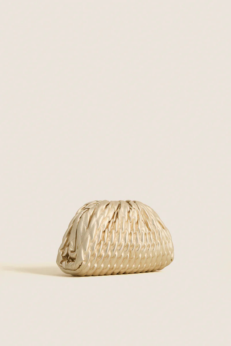 Gold Metallic Clutch