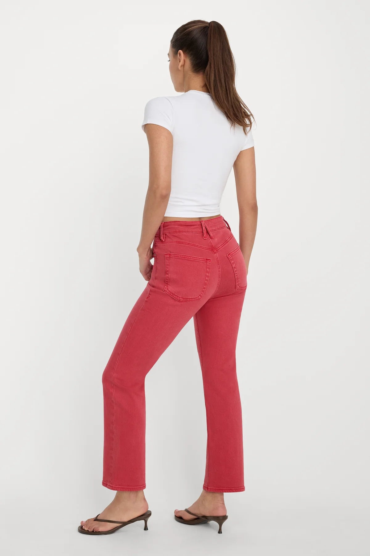 Good Icon Ankle Jean Cherry Red