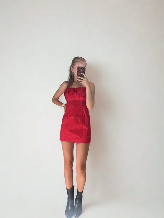 Ruffle Pleated Mini