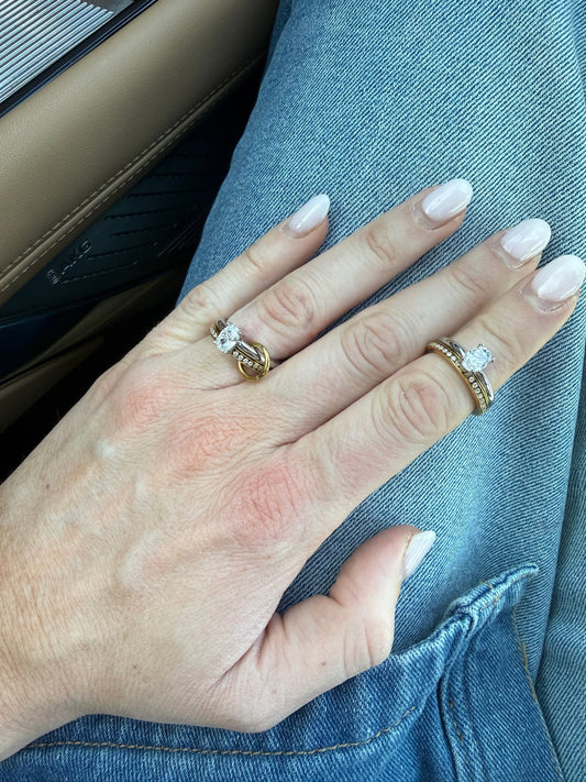 Pave Double Stack RIng