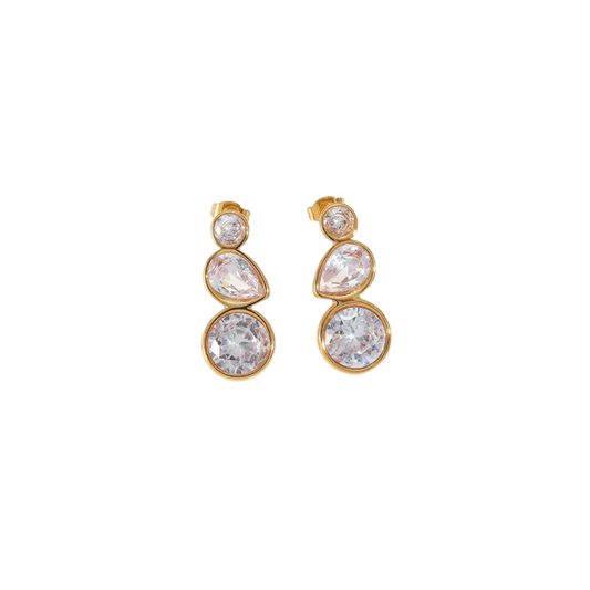 Teardrop Stone Stud