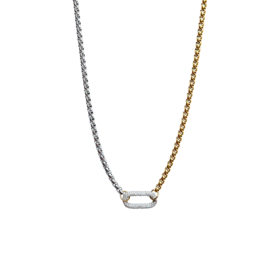 Two Tone Pave Caribeaner