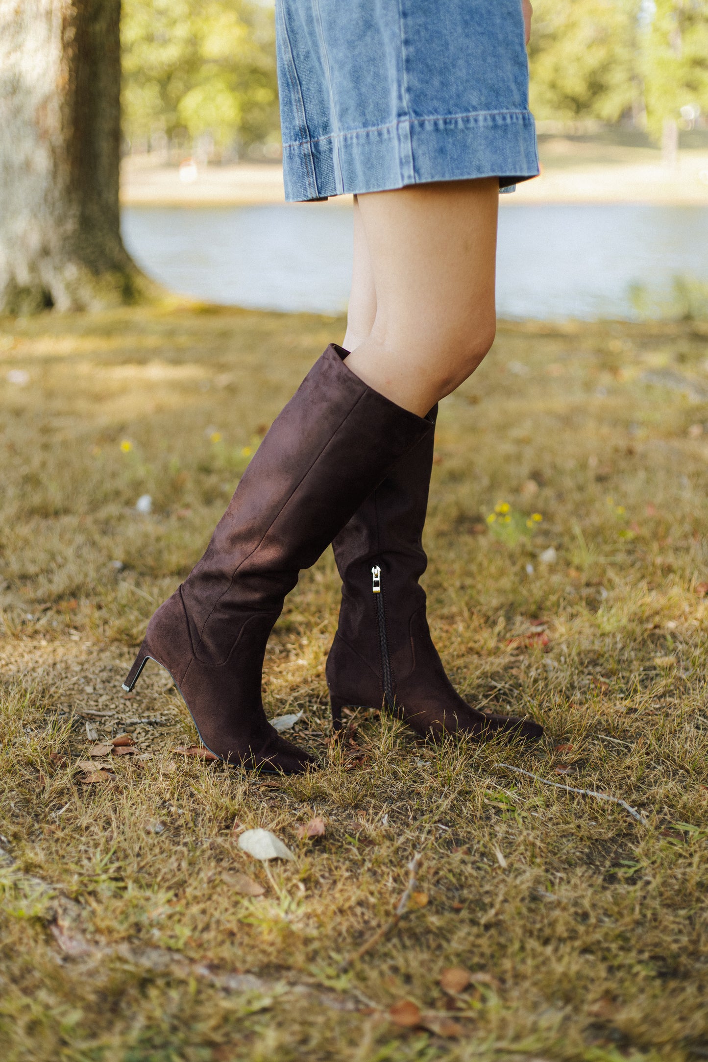 Billini Huda Chocolate Suede Boots