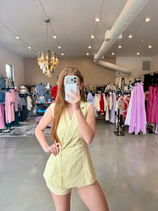 Butter Oversized Linen Vest