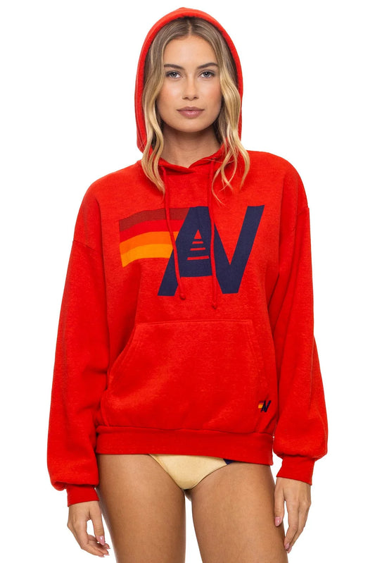 Logo Pullover Hoodie-Red