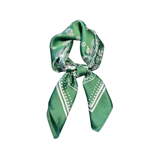 Satin Scarf-Green