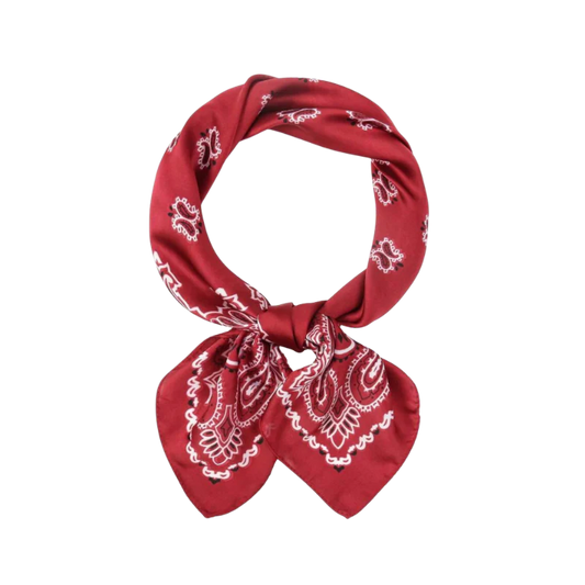 Satin Scarf-Red