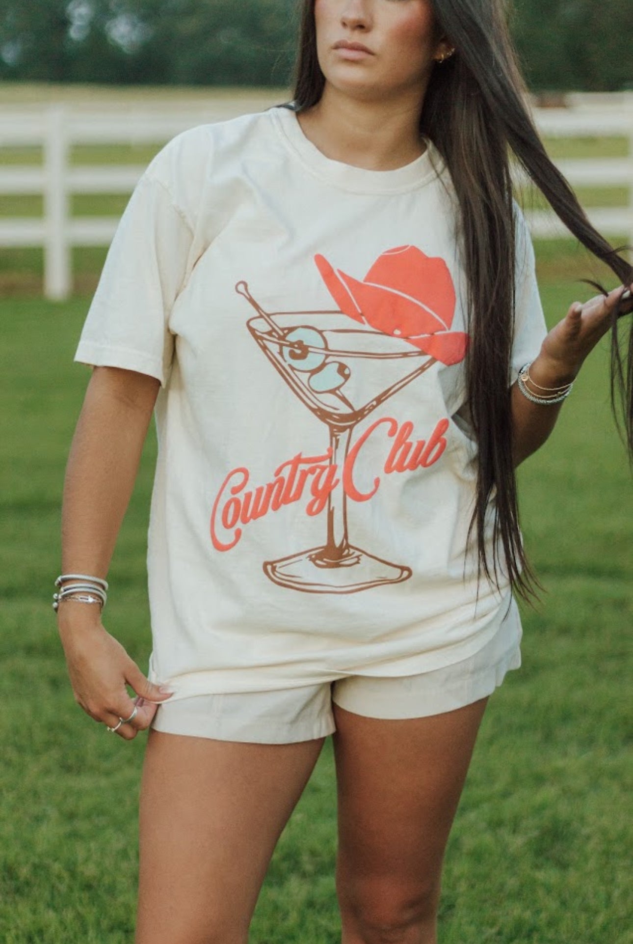 Cowboy Country Club Martini Tee