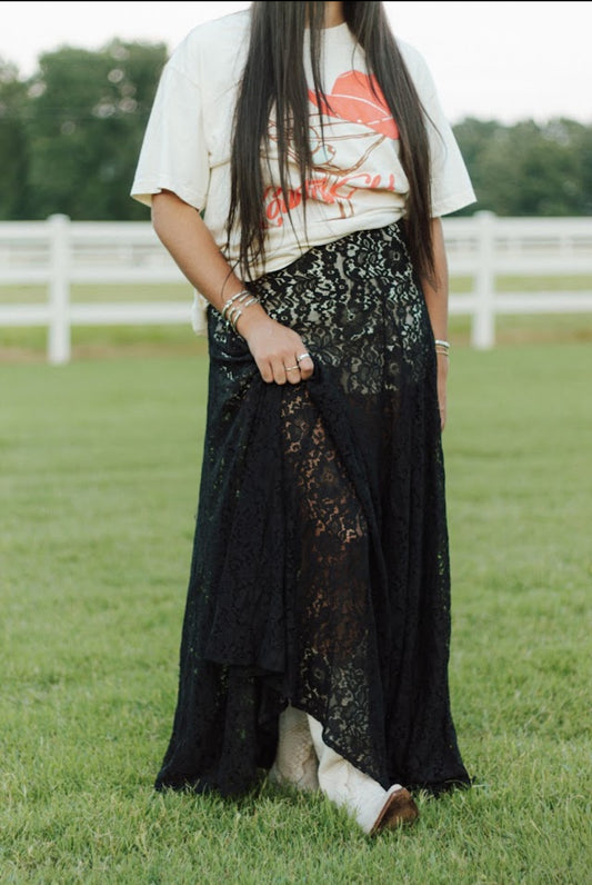 Viola Laced Maxi Skirt