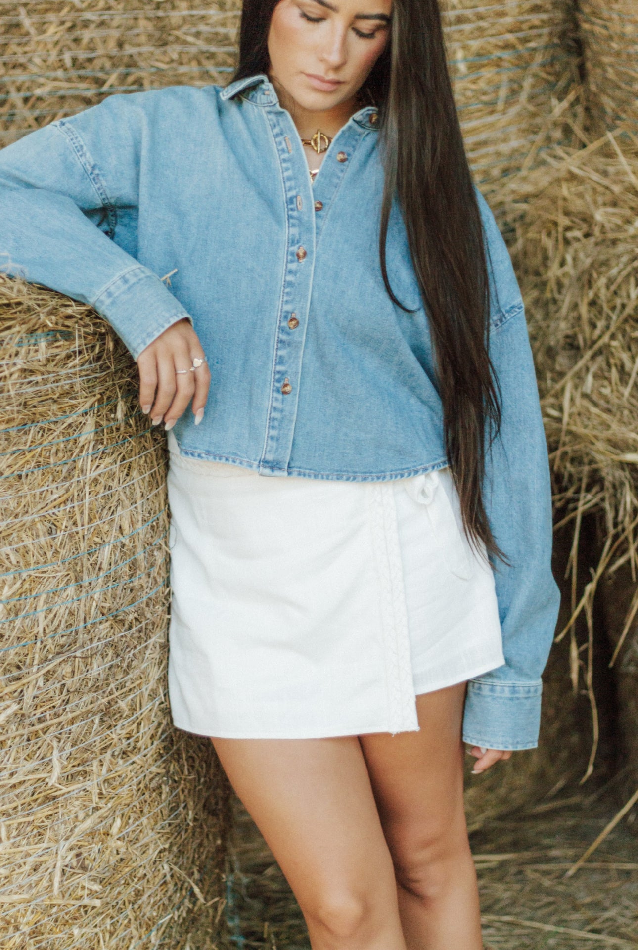 Favorite Daughter Crop Ex- Boyfriend Shirt