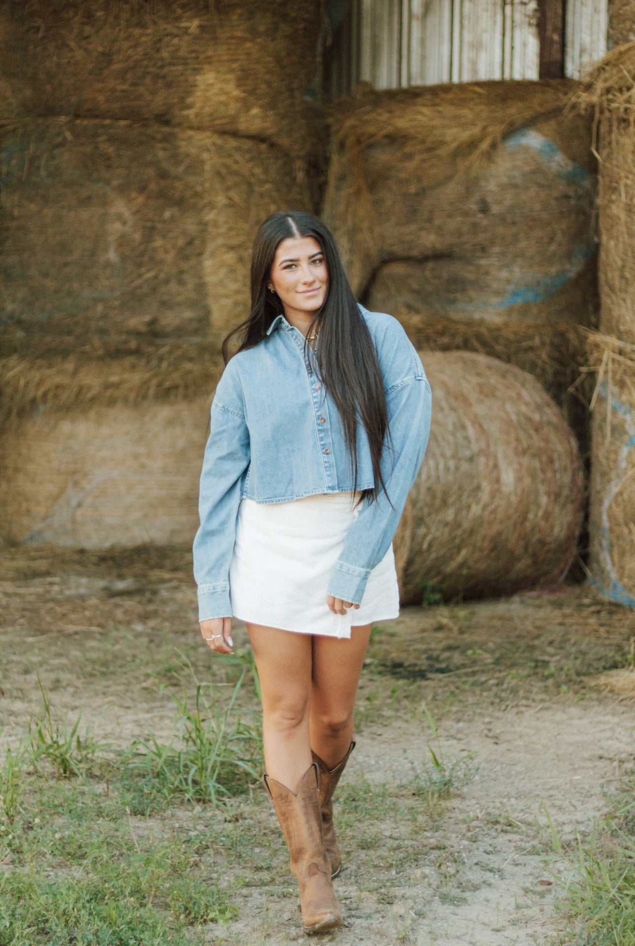 Favorite Daughter Crop Ex- Boyfriend Shirt
