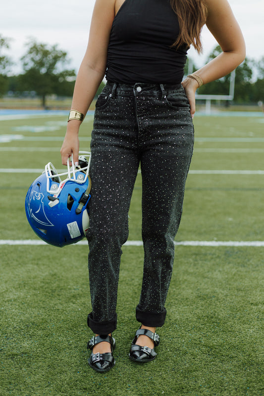 Scattered Studded Jeans