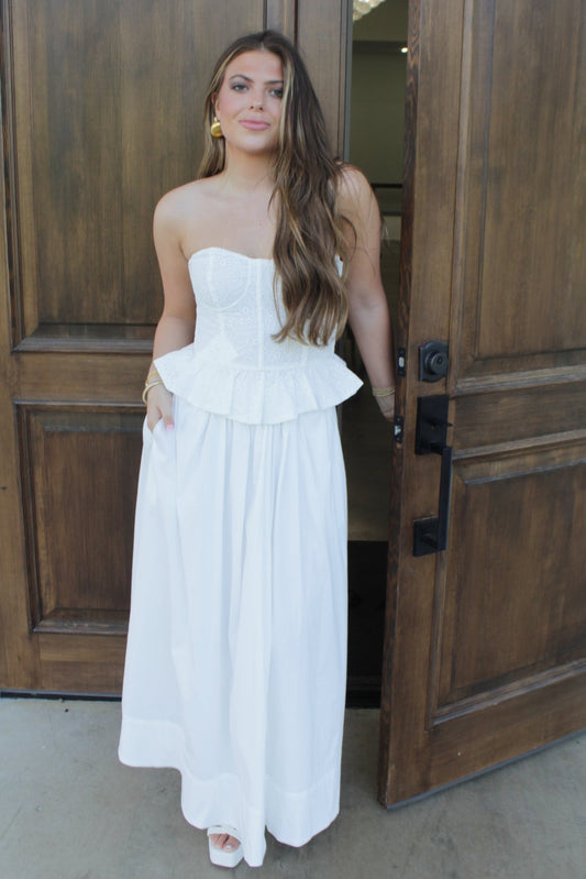 Flared Midi Skirt