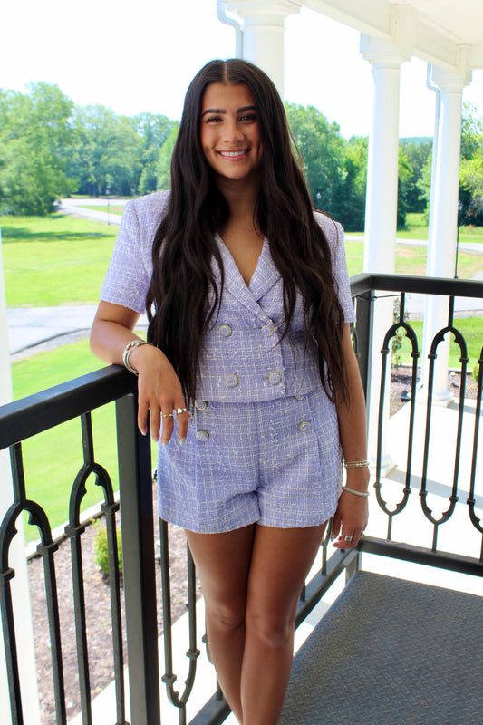 Cropped Tweed Jacket