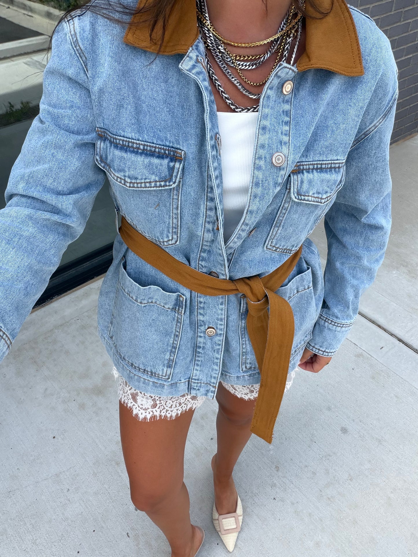 Taupe Combo Jacket