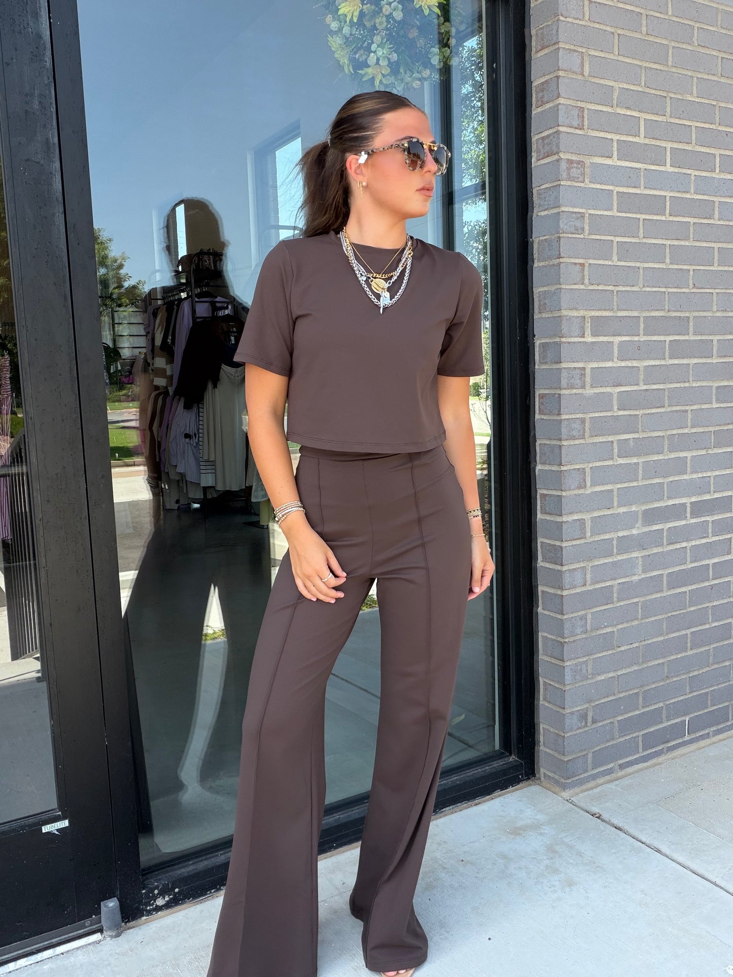 Espresso Flare Leg Pant