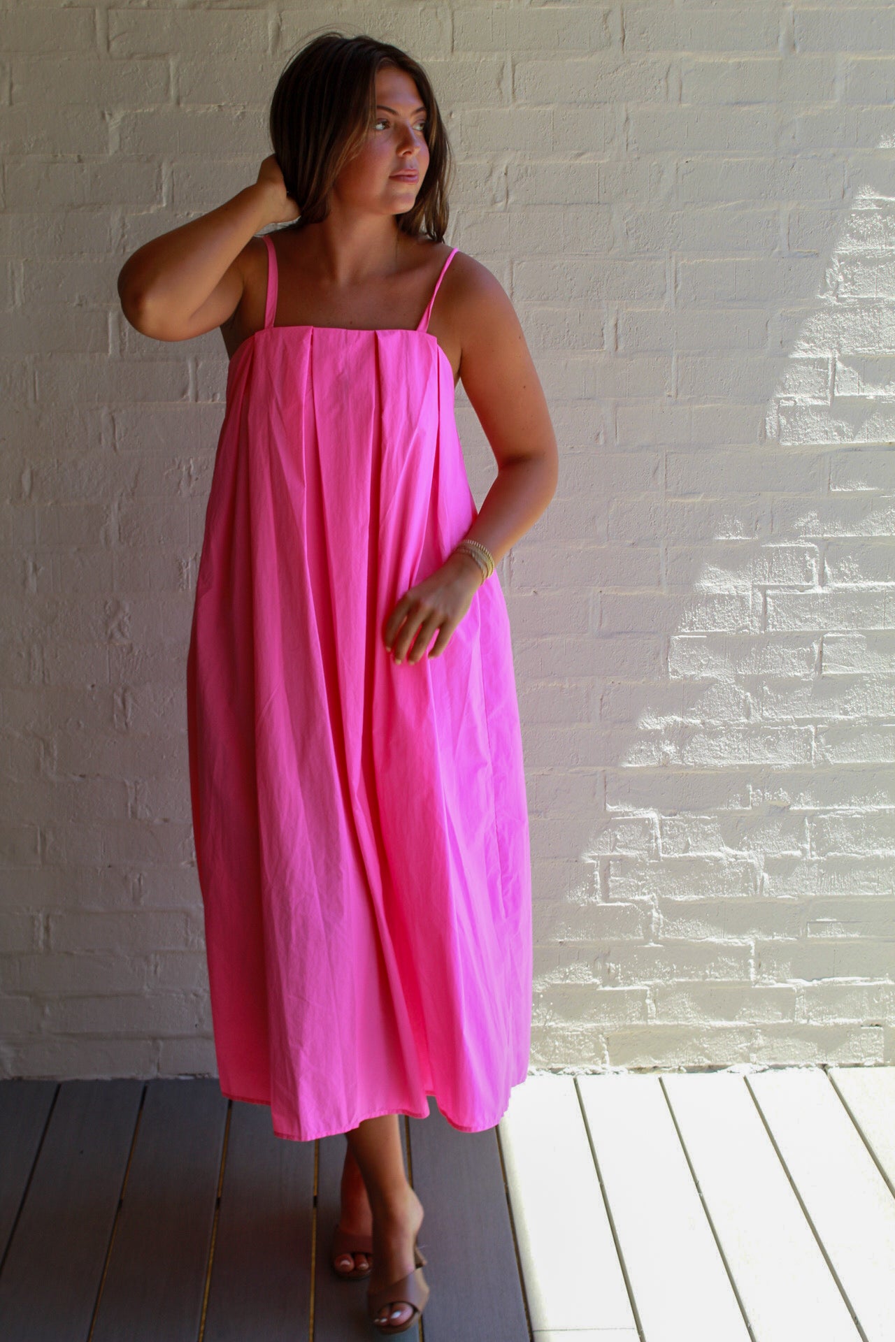 Poplin Maxi Dress