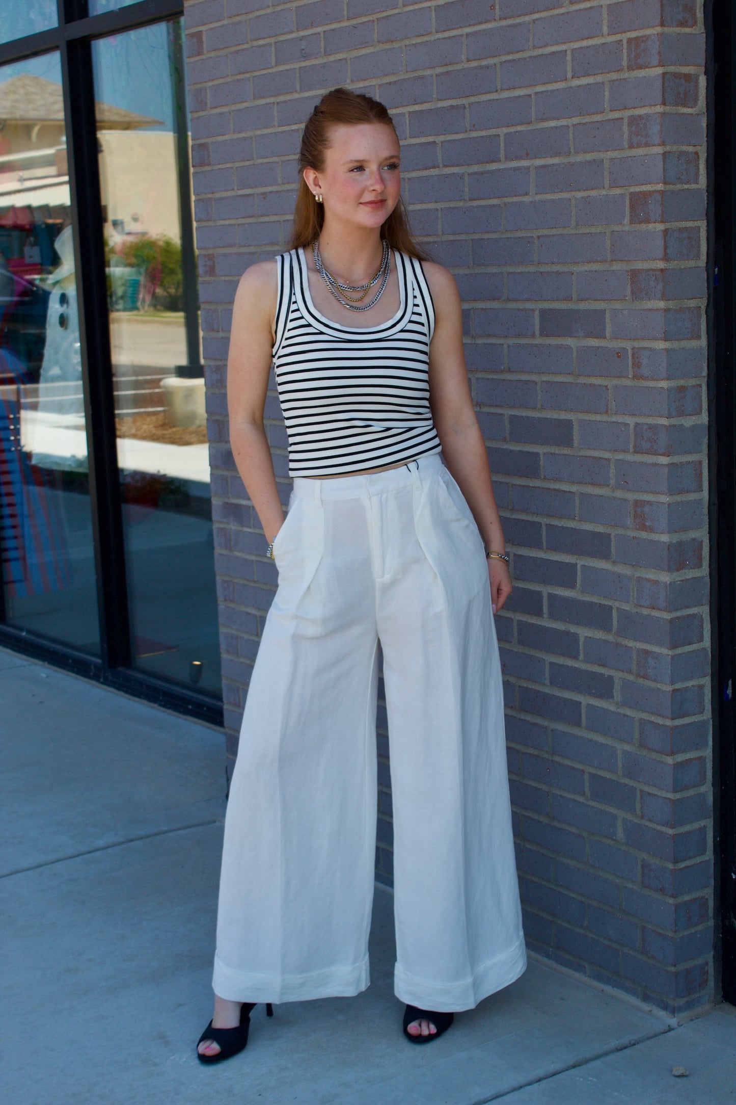 Anouk Scoop Stripe Tank