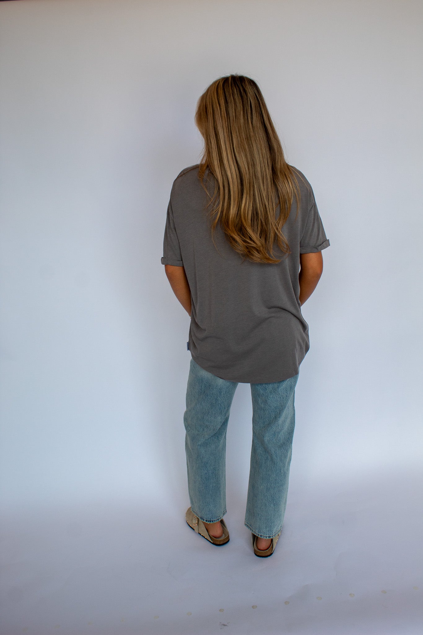 Conway Oversized Tee- Gray