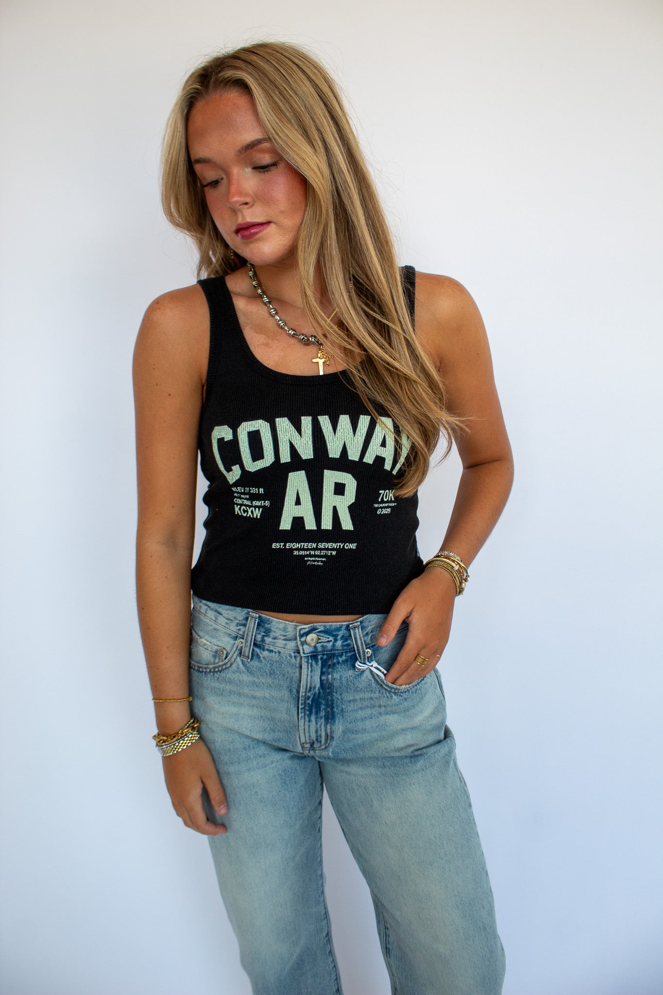 Conway Rib Tank- Black