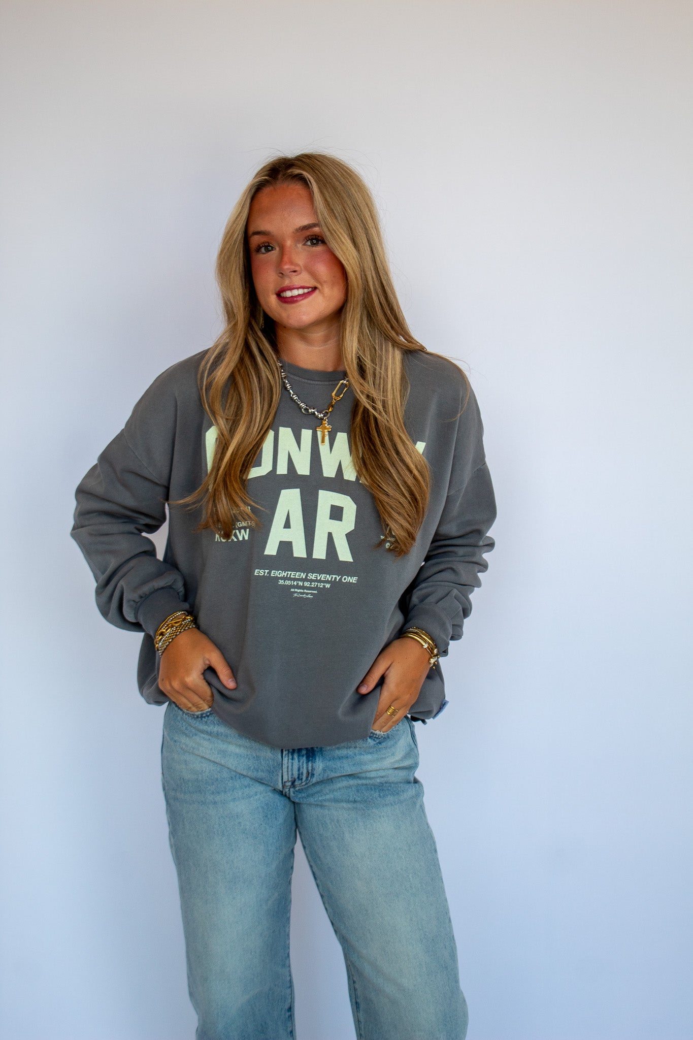 Conway Grey Crewneck
