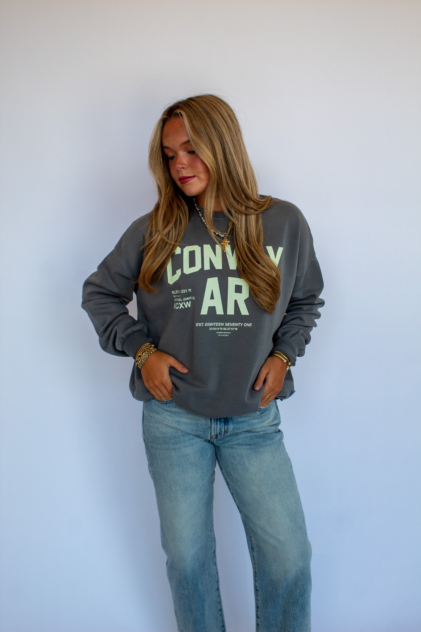 Conway Grey Crewneck