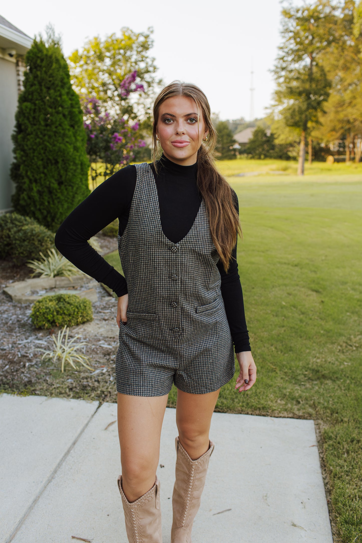 Outta Here Officer Buttons Romper