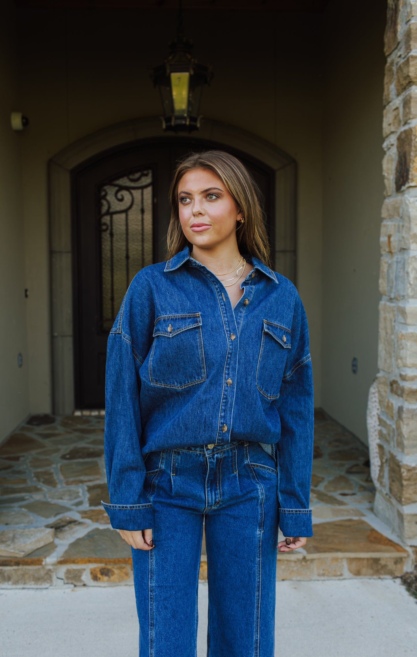 Gianna Denim Button Up Shirt
