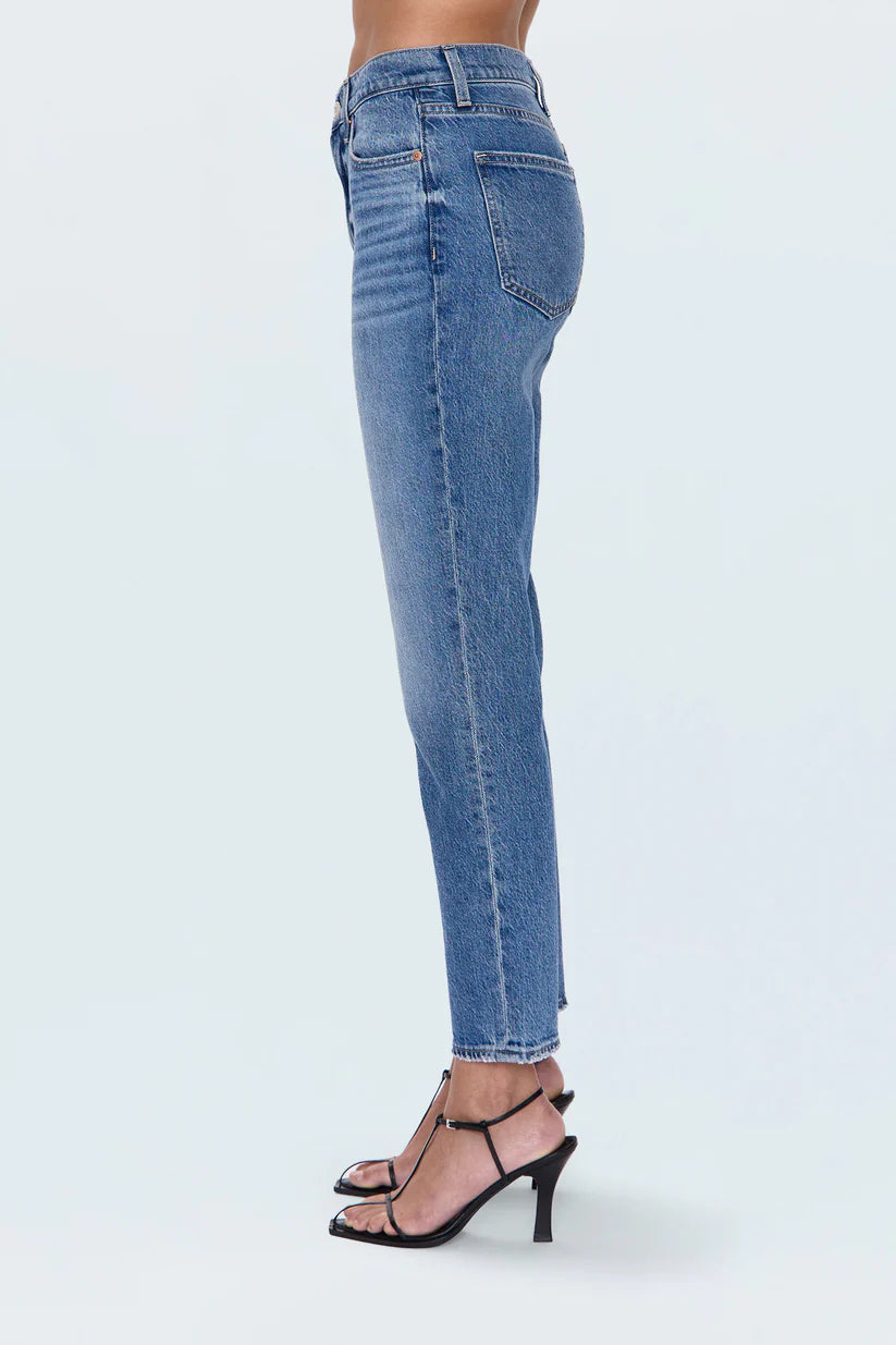 Bri High Rise Slim Straight Jean - Charleston