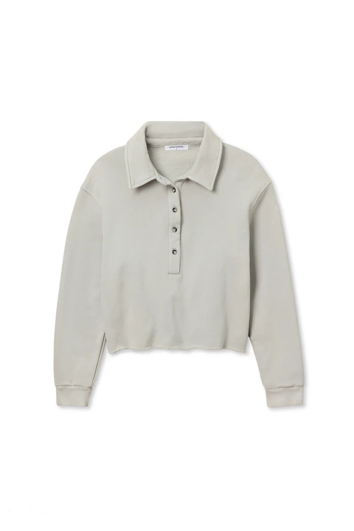 Fleece Collared Sweatshirt