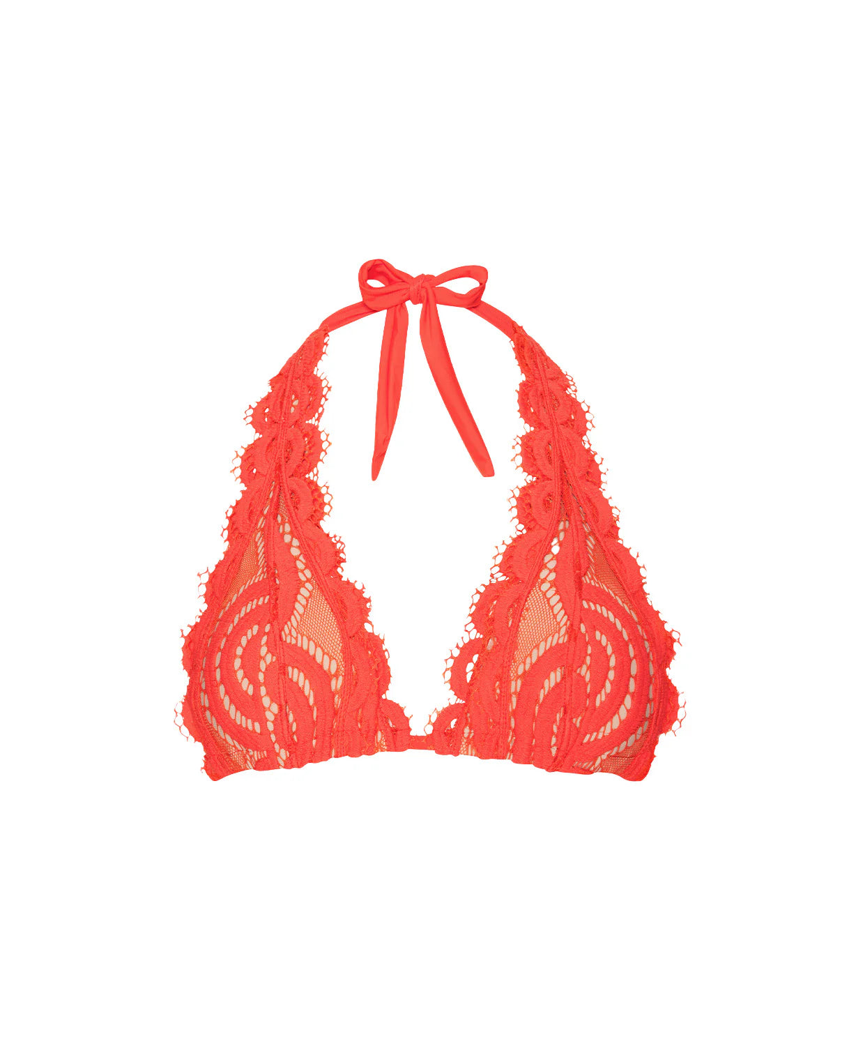 Lace Halter Bikini Top