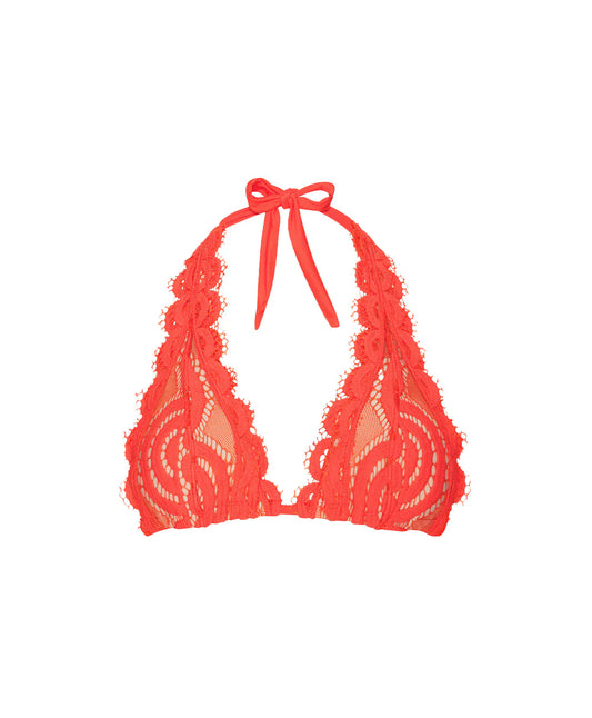 Lace Halter Bikini Top