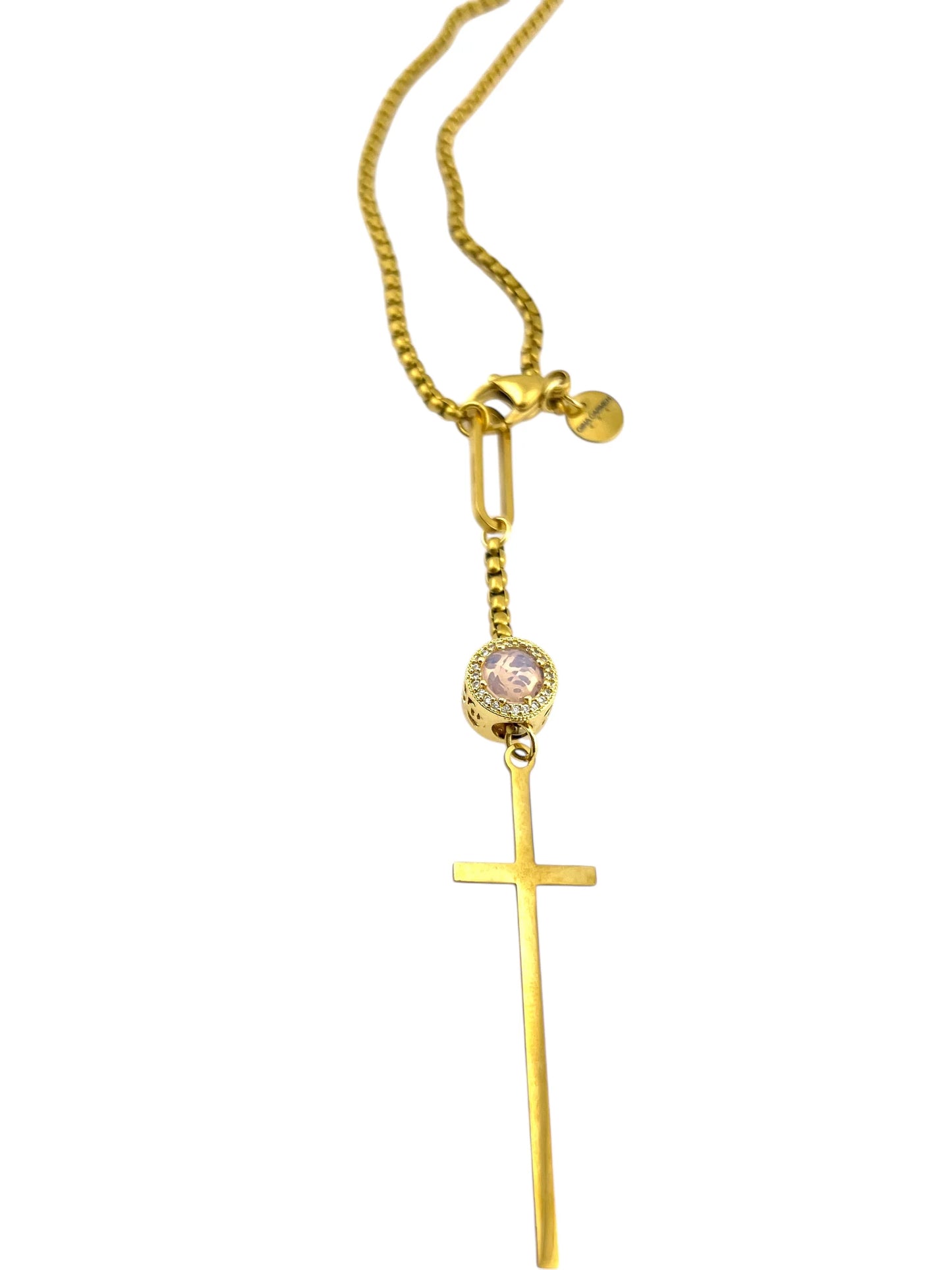 Cross Drop Necklace