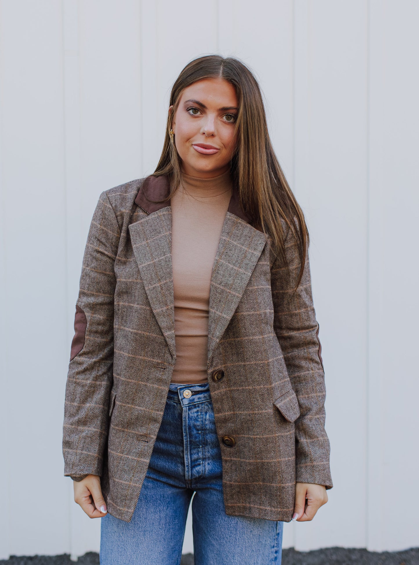 Piper Herringbone Blazer