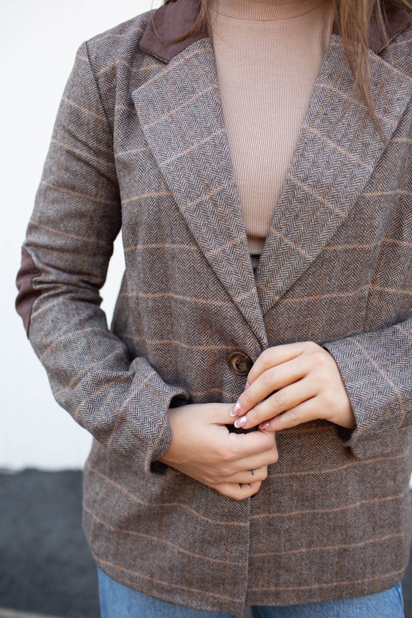 Piper Herringbone Blazer
