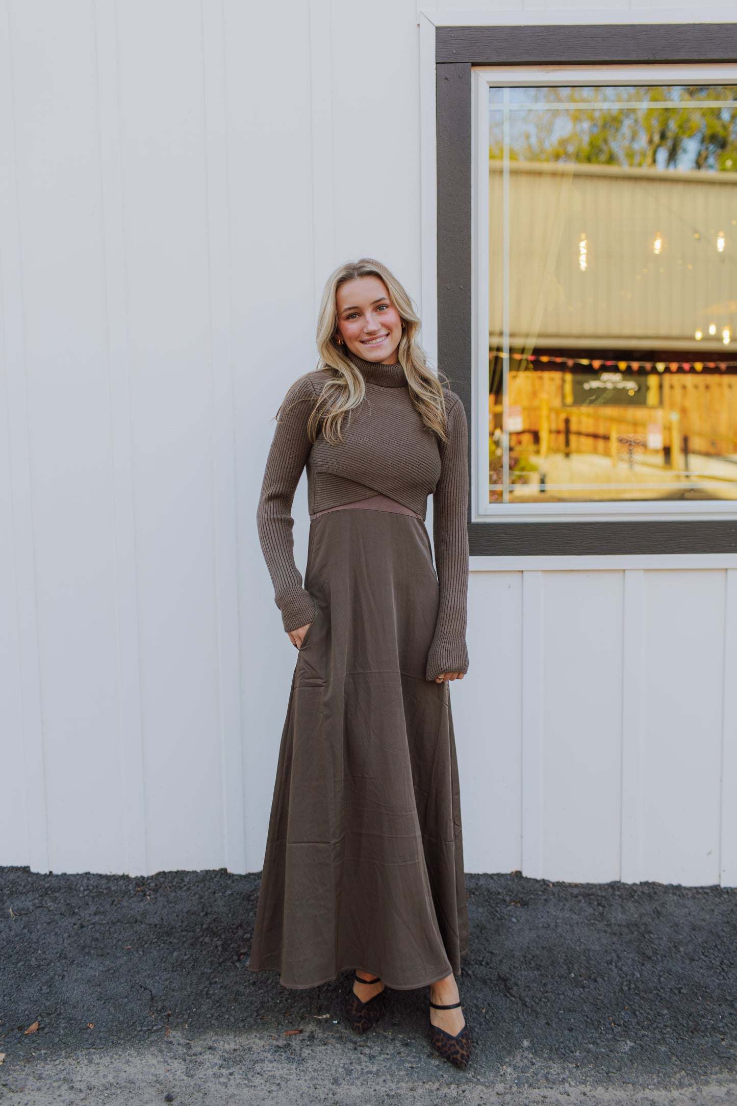 Brooks Dress and Sweater Set