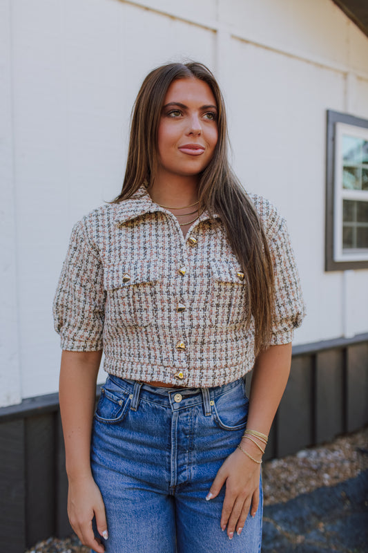Chloe Houndstooth Sweater