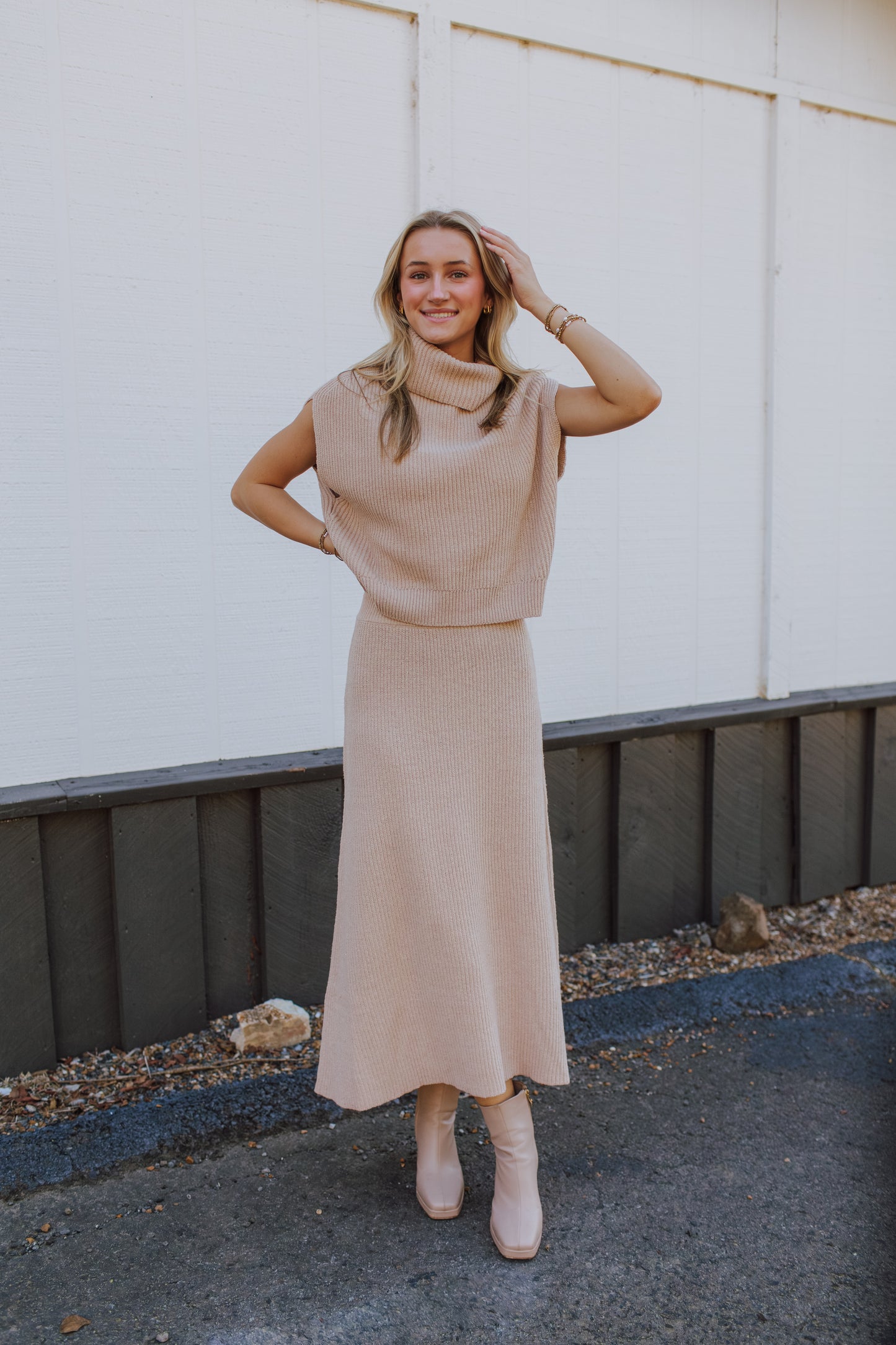 Crosby Ribbed Turtleneck Vest