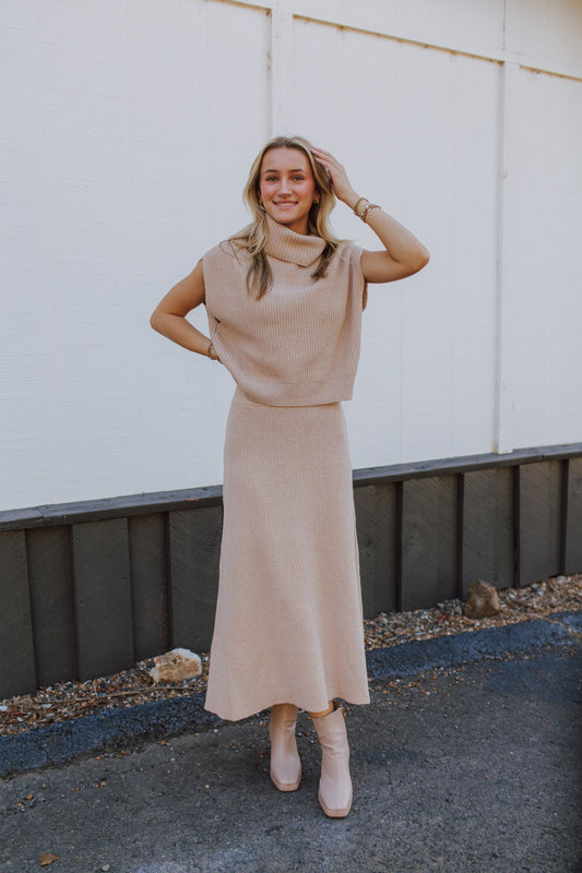 Crosby Ribbed Turtleneck Vest
