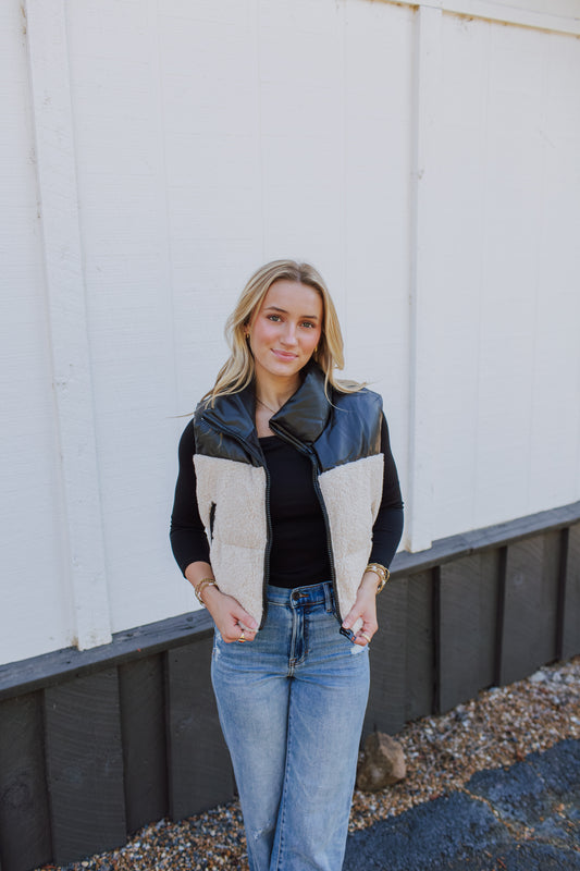 Sherpa Puffer Vest