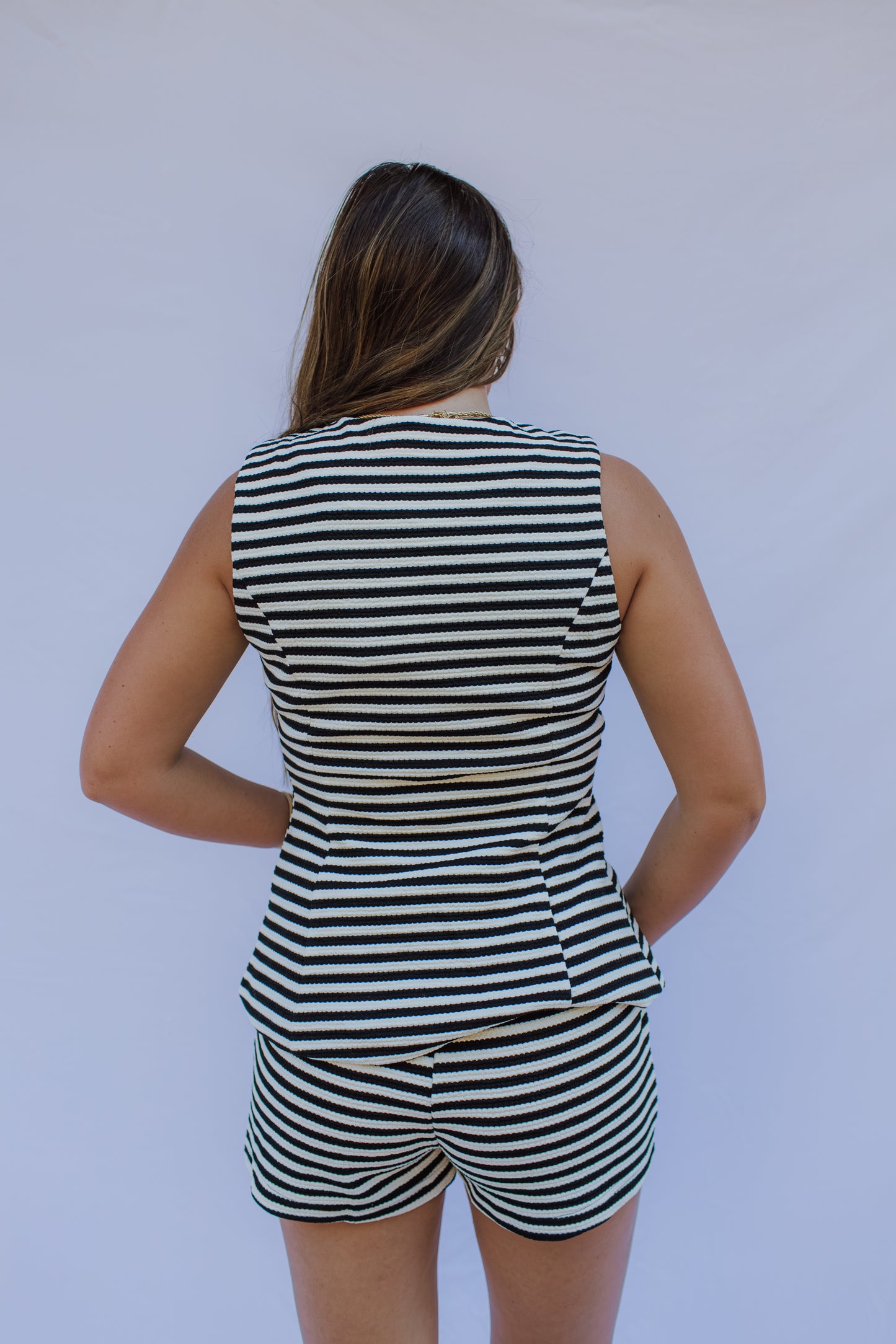 Stripe Button Down Set